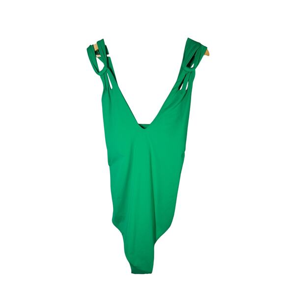 Becca ETC Code Strappy One-Piece Swimsuit Green Size 3X - Picture 2 of 10